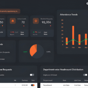 A modern HR suite symbolizing growth and care.